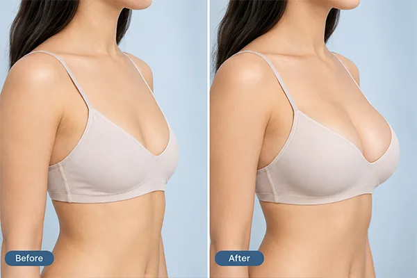AlloClae&reg; Breast Before and After