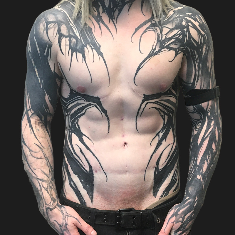Abdominal Etching 06